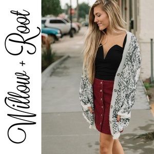Snake Print Cardigan | NWOT